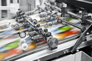 close up of Commercial Printing Services at work