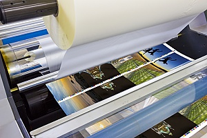 images and graphics being laminated