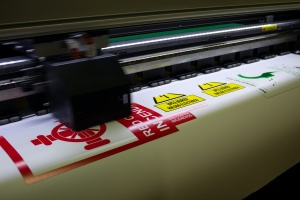 printing signage for your business in red and yellow