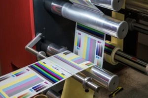 printing machine in local commercial printing company