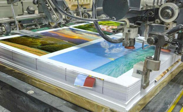 big printing machine printing big posters