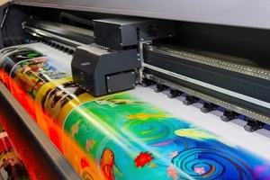 bulk printing machine at work