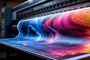 large format printer producing vibrant